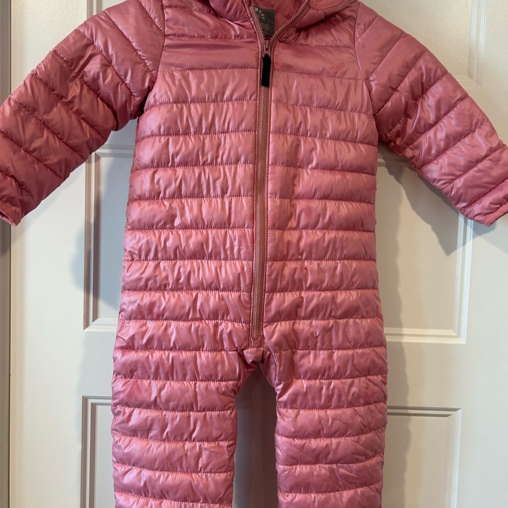 Primary Lightweight Puffer Suit in Rose
